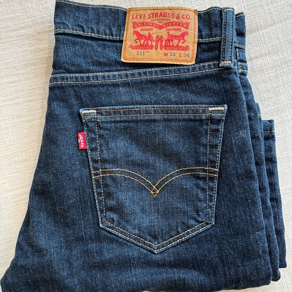 Levi's Men's 511 Blue Jeans (34x34)